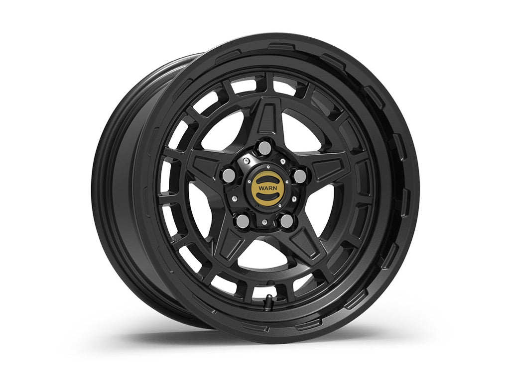 Warn Epic Wheels - Diamond Cutter - Black - 17 x 8.5