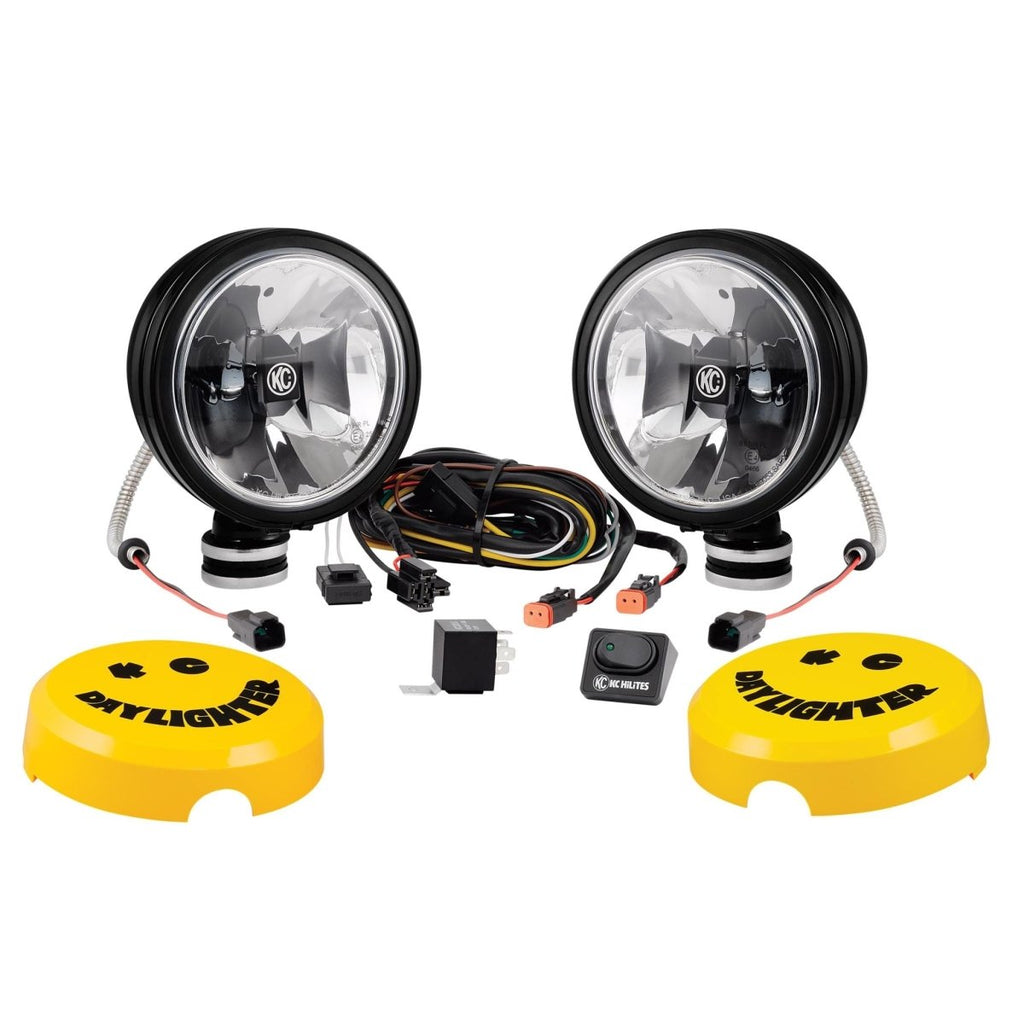 KC HiLiTES LZR LED フォグライト KC HiLiTES Jeep Wrangler 4 in. LZR Round LED Light - Driving