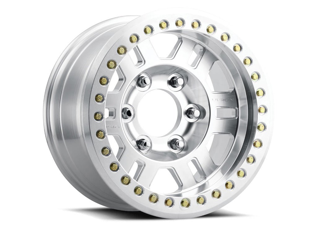 Vision 398 Manx-Beadlock Wheel - Machined w/ Machined Beadlock - 17 x