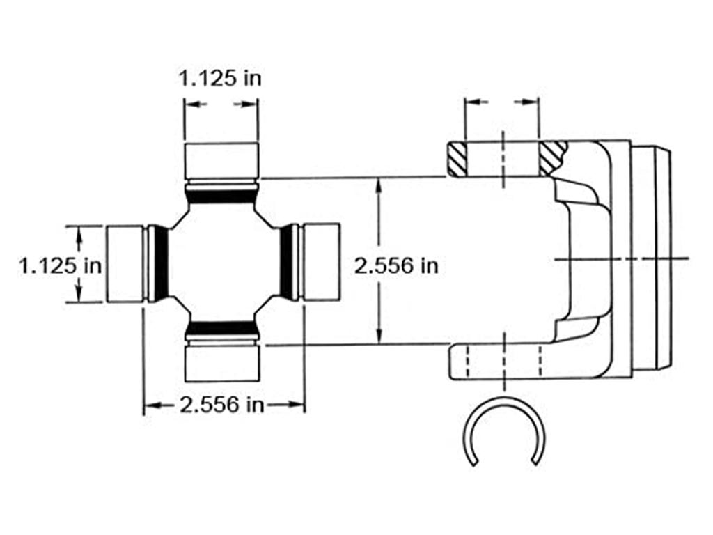 Genuine Spicer Drive Shaft U-Joint - '03-'06 TJ/LJ Wrangler Rubicon Re