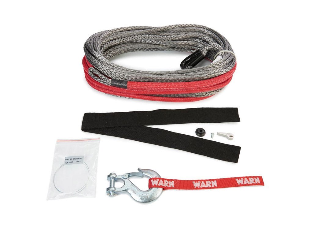 Warn Spydura Pro 3/8" Synthetic Rope Assembly with Hook Rusty's Off