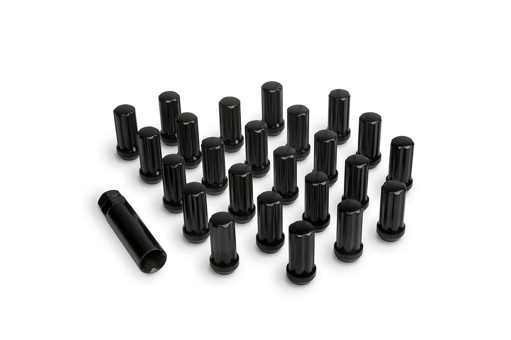 Black Spline Lug Nut Kit M14 x 1.5 24 Count w/ Lug Key Rusty's