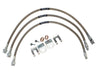 Rusty's Off Road Products - Brake Hoses - Stainless Steel - Front and Rear ('60-'76 CJ Models with Front Drum Brakes Only)