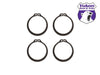 Yukon Gear & Axle - (4) Full Circle Snap Rings, fits Dana 60 733X U-Joint with aftermarket axle.
