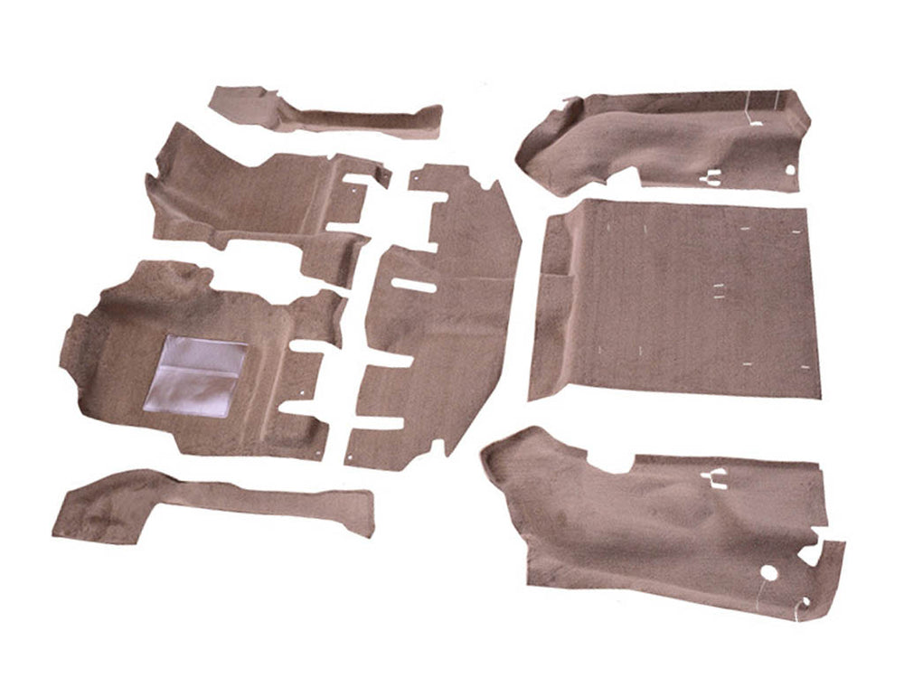 Auto Custom Carpet Complete Replacement Kit with Mass Backing for '97-'02 Jeep TJ Wrangler with Short Console