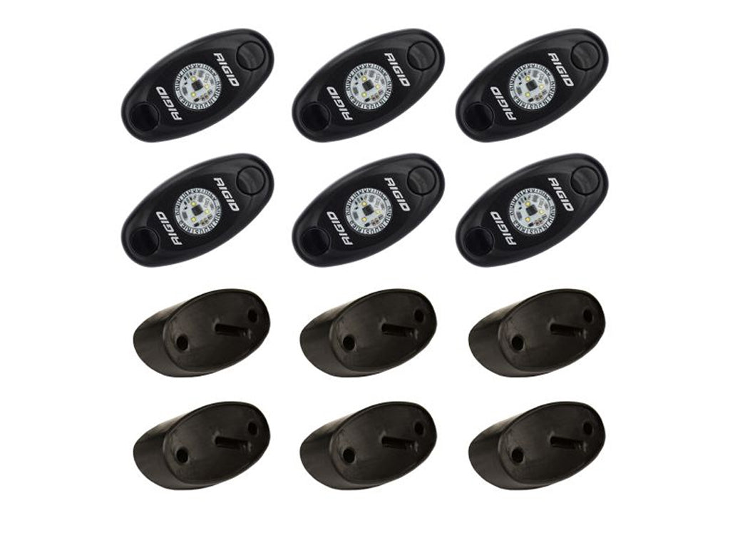 Rigid Industries Rock Light Kit - Qty: 6 - Cool White