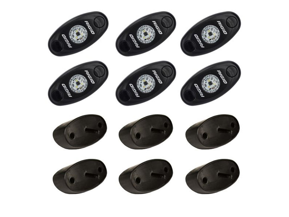 Rigid Industries Rock Light Kit - Qty: 6 - Cool White