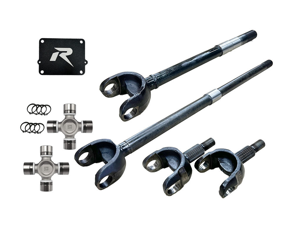 Revolution Gear Jeep Wrangler JL and JT 1-Piece Dana 44/M210 Wide-Track Chromoly Discovery Series Front Axle Kit