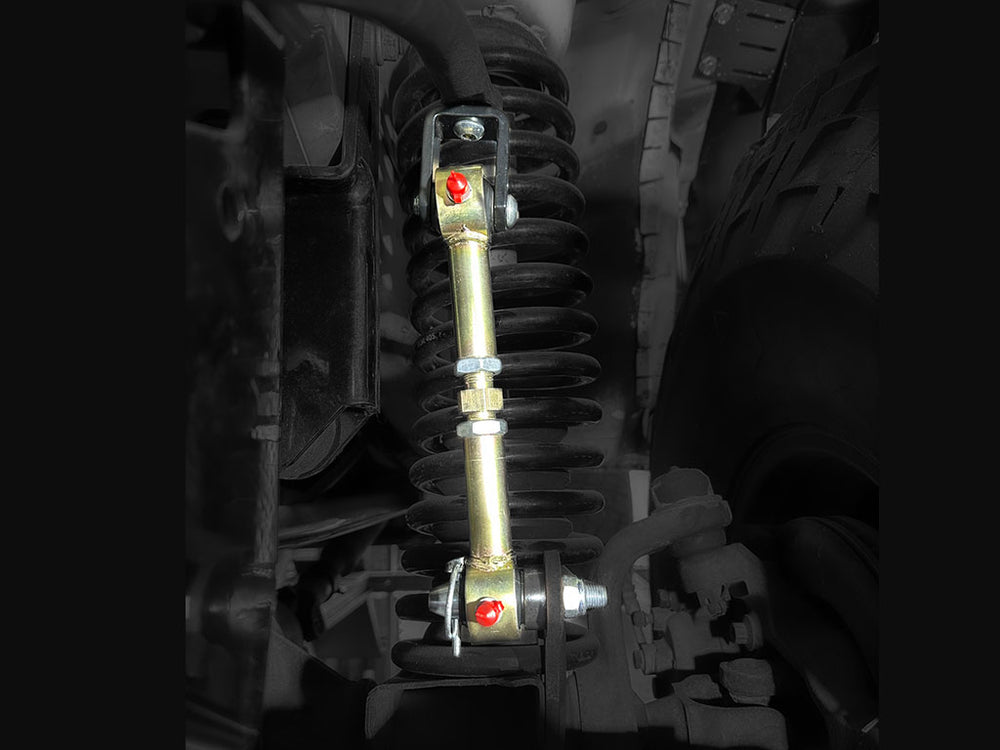 Rusty’s Jeep XJ, MJ, TJ, LJ, ZJ Front Sway Bar Quick Disconnects | Heavy Duty Adjustable Links