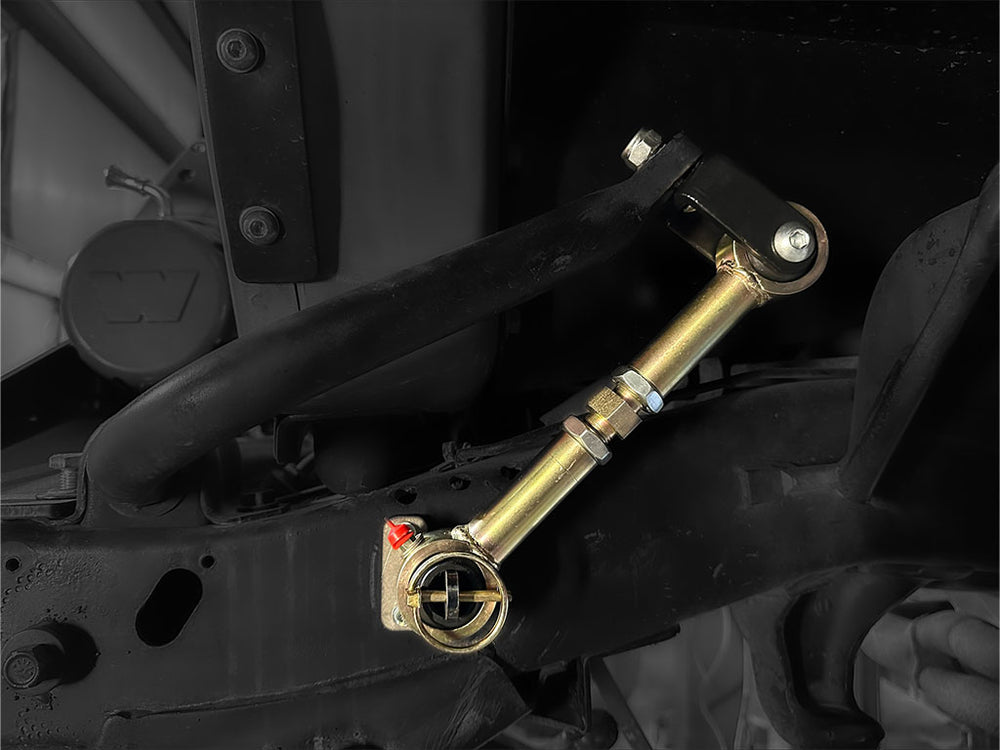 Rusty’s Jeep XJ, MJ, TJ, LJ, ZJ Front Sway Bar Quick Disconnects | Heavy Duty Adjustable Links