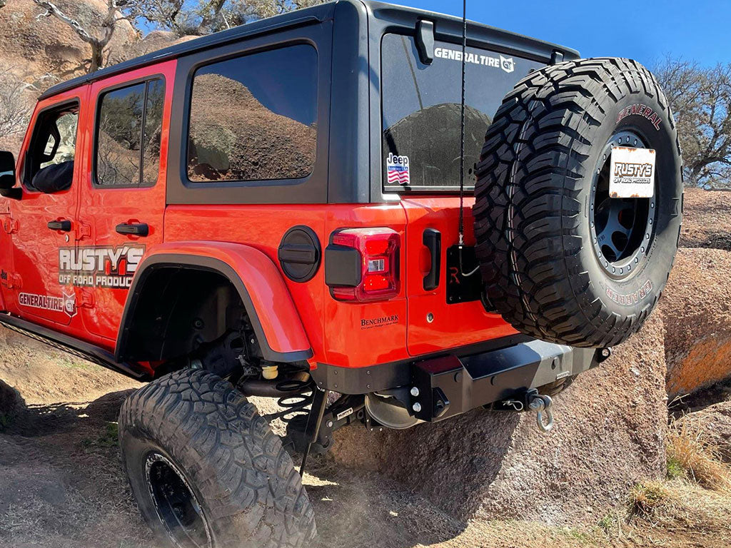 Rusty's Tire Carrier - 2018 and Later JL Wrangler