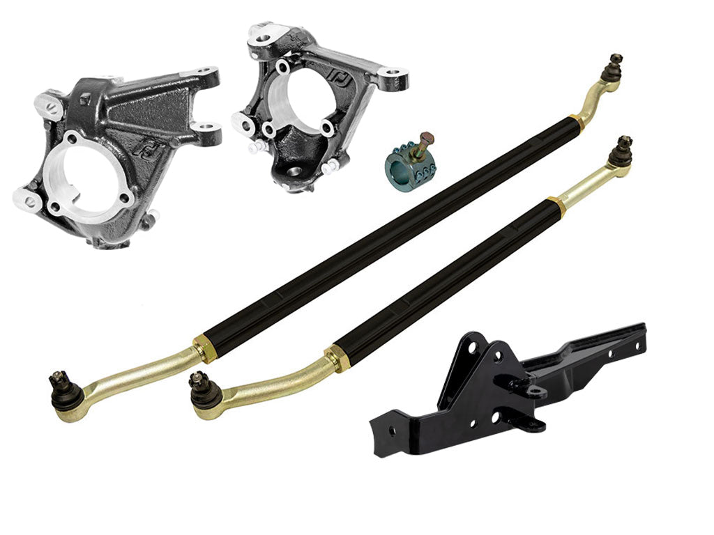 Rusty's HD Steering System with RockJock Highsteer Knuckles - JL Wrangler / JT Gladiator