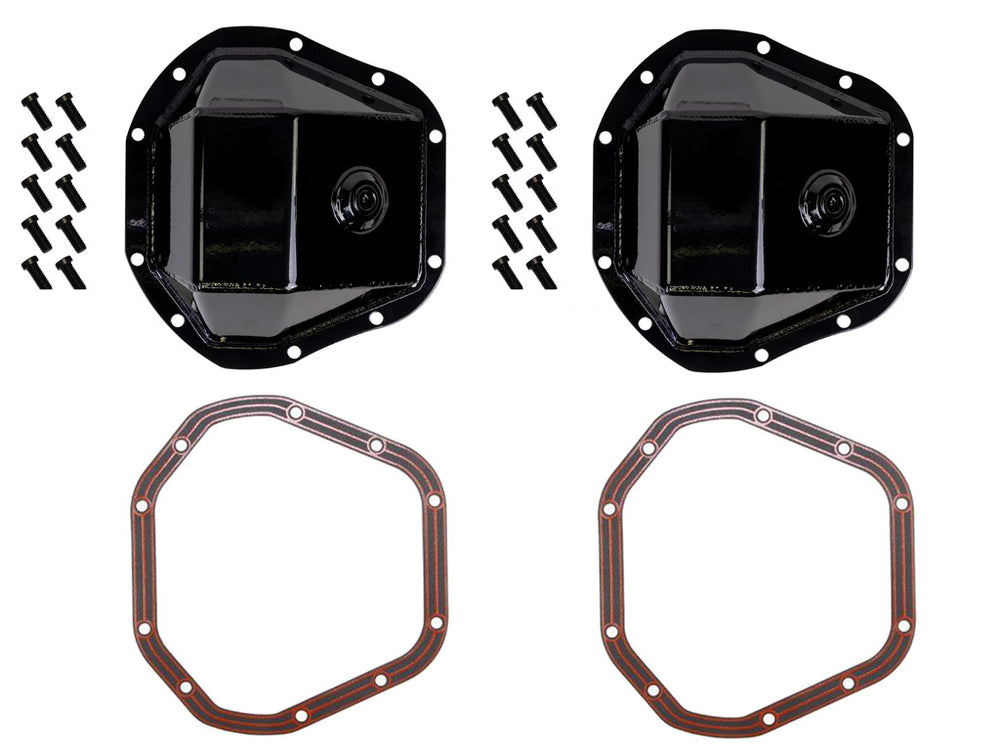 Rusty's Dana 60 Front / Dana 60 Rear Diff Covers + Lube Locker Gaskets Package