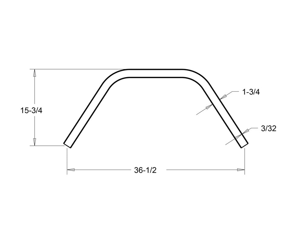 Rusty's Bumper - Pre-Runner - Hoop with Square Cut Ends