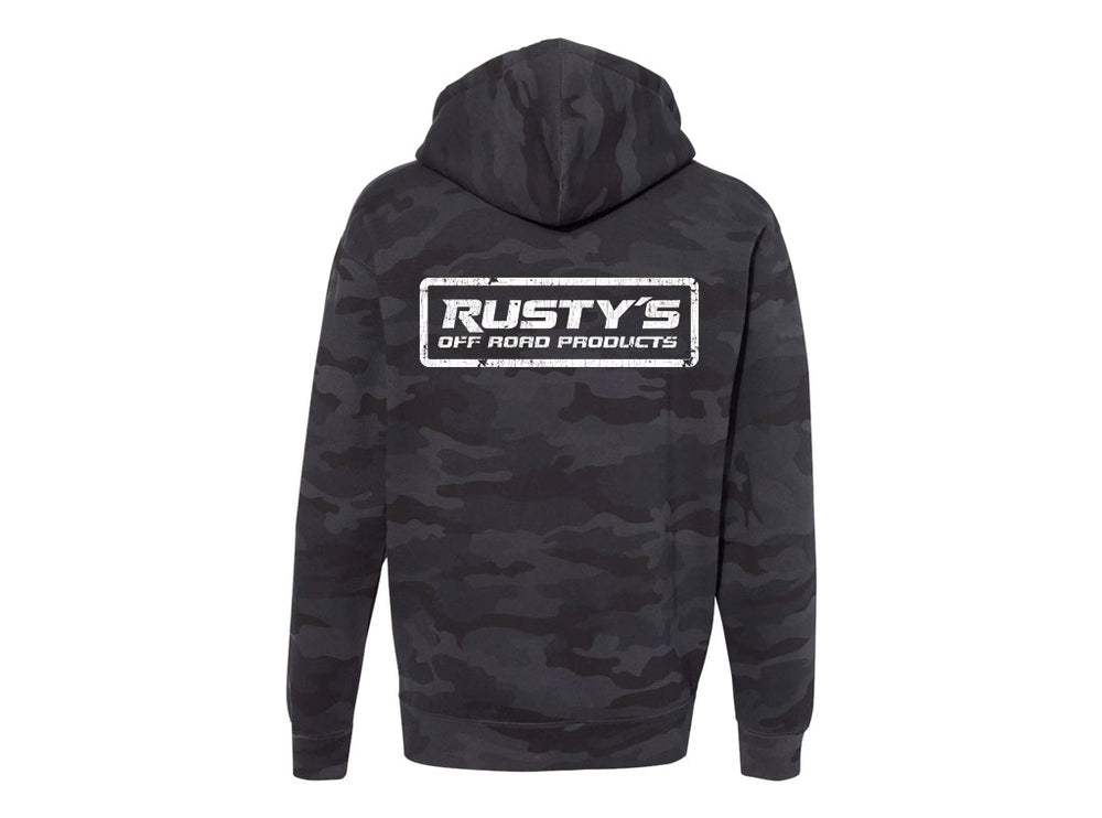 Rusty's Charcoal Camo Patch Logo Pullover Hoodie