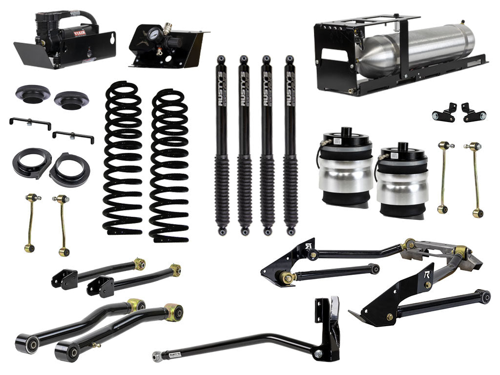 Rusty's JT Gladiator 2" Overland Advanced Kit with Rear Air Bags & Triangulated Rear 4 Link