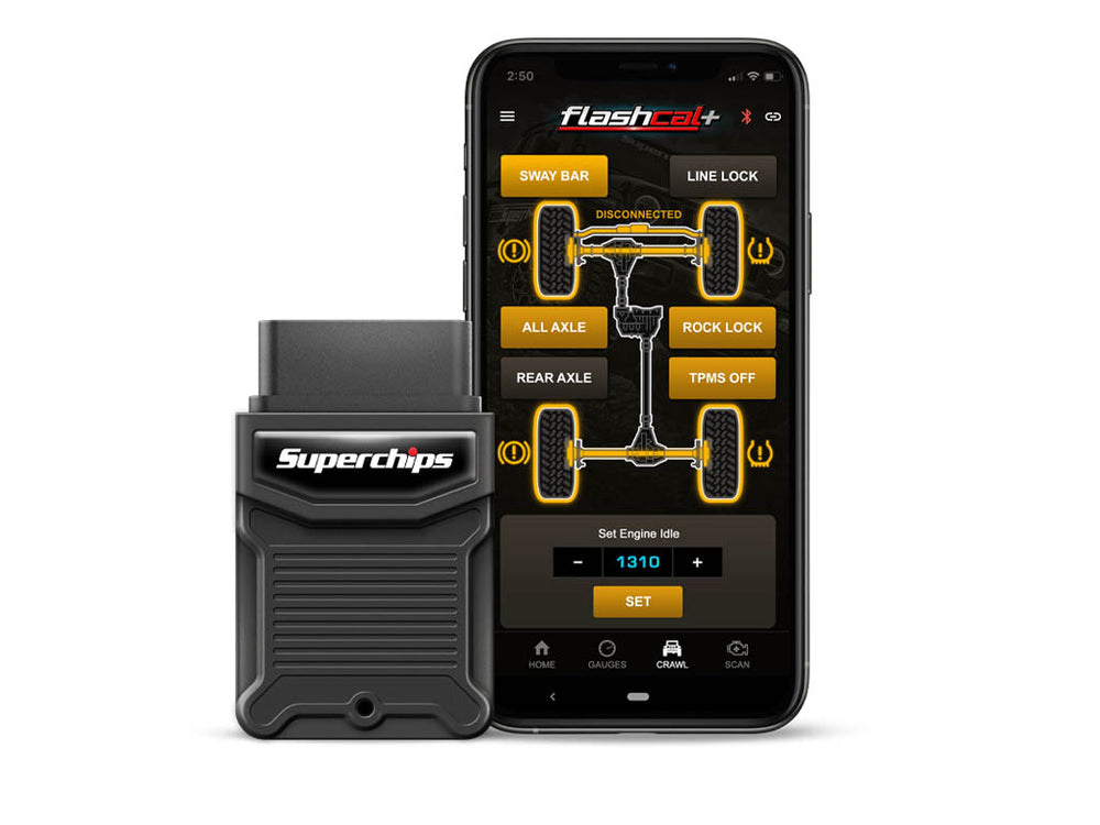 Superchips Flashcal+ for '07-'25 Jeep Wrangler / Gladiator