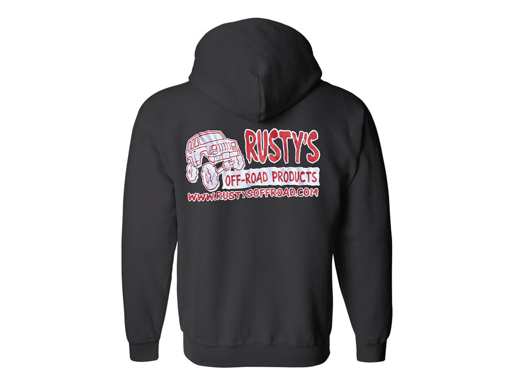 Rusty's Vintage Logo Zip-Up Pullover Hoodie