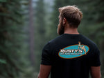 Rusty's Classic Pinup Short Sleeve Black T-Shirt