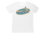 Rusty's Classic Pinup Short Sleeve White T-Shirt