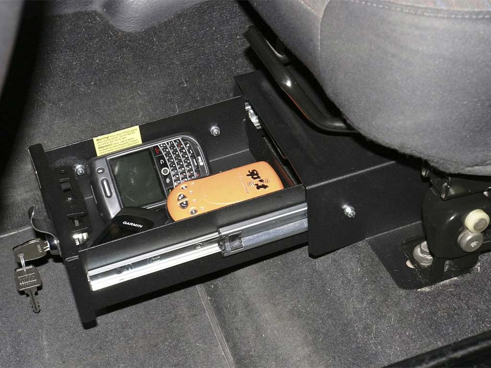 Tuffy Front Driver Side Underseat Security Drawer - '03-'06 TJ Wrangler with Flip Seat
