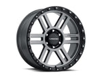 Vision Wheel - Vision 354 Manx 2 - Satin Gray w/ Black Lip - 17 X 9