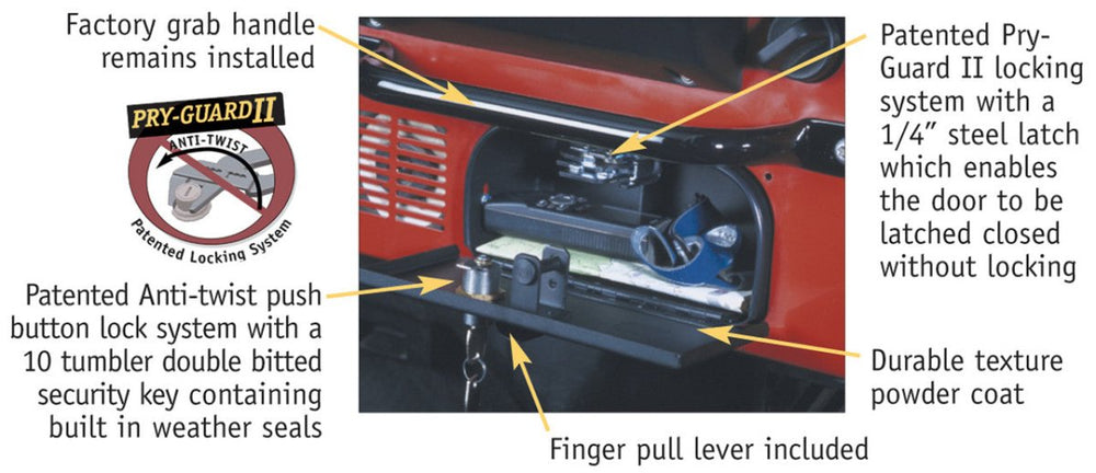 Tuffy Security Locking Glove Box - '55-'86 CJ