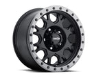 Vision Wheel - Vision GV8 Invader - Matte Black w/ Anthracite Lip - 17 X 9