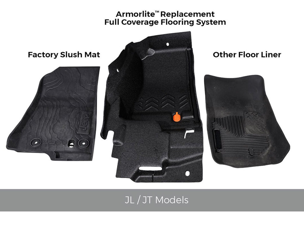 Armorlite - Armorlite 2-Piece Front Flooring - JL Wrangler / JT Gladiator