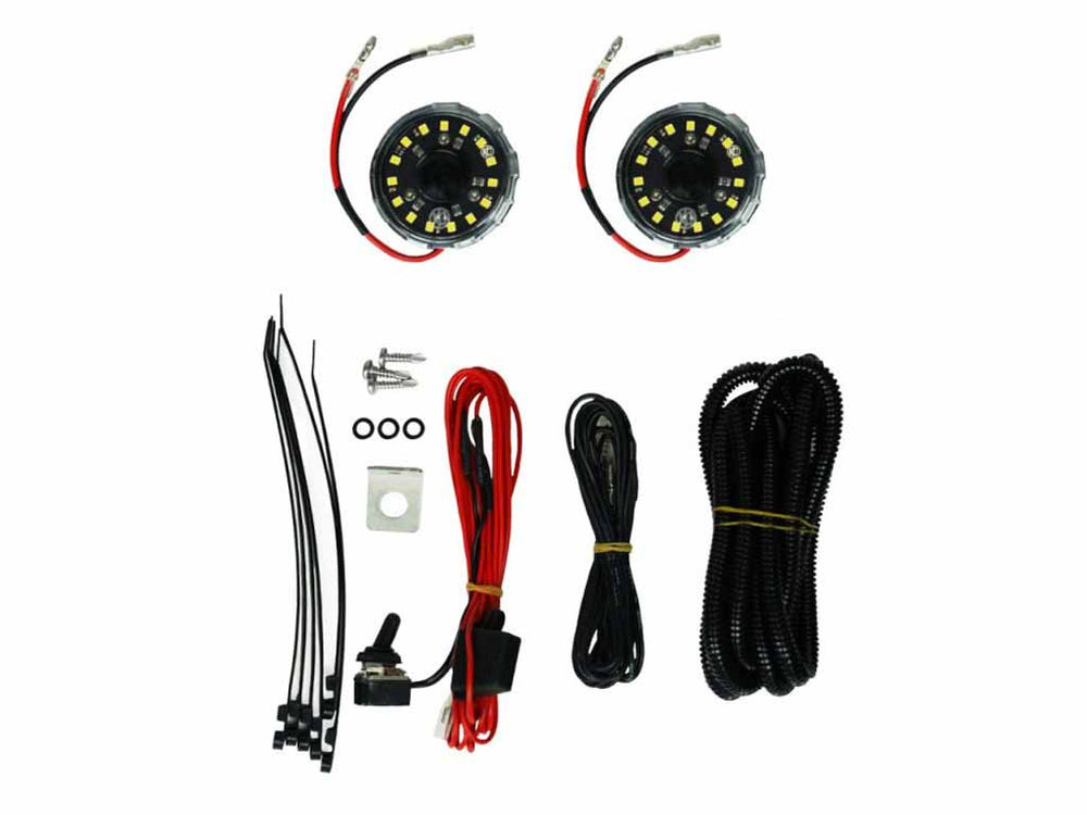 KC Hilites Cyclone LED - 2-Light Universal Under Hood Lighting System - 5W Flood Beam