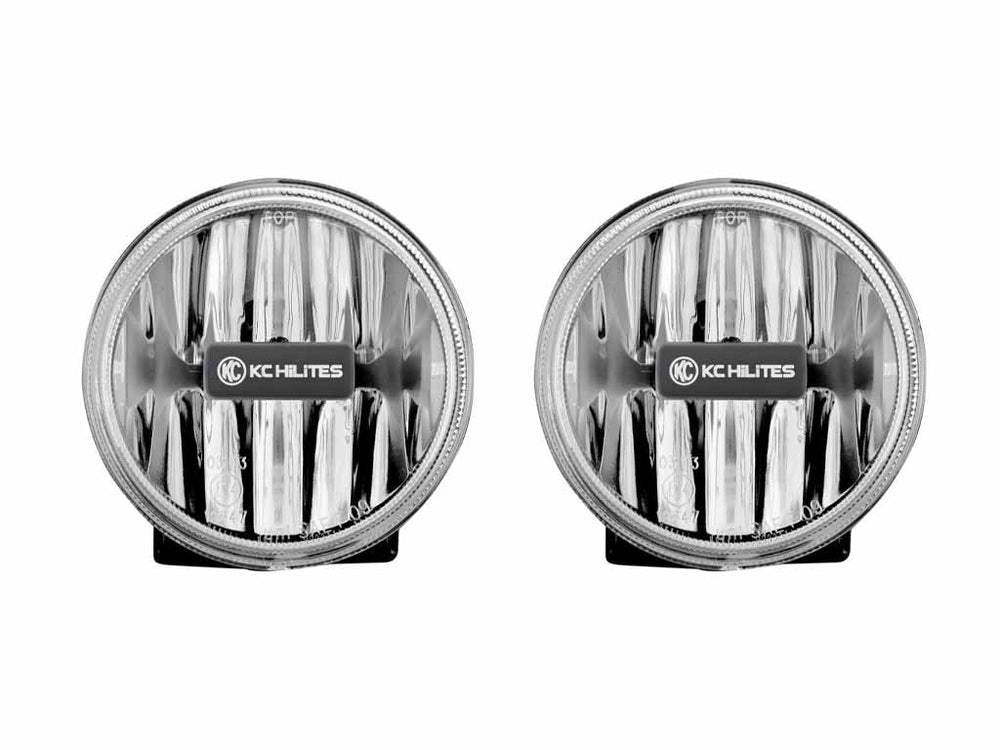 KC Hilites 4 in Gravity LED G4 - 2-Light System - SAE/ECE - 10W Fog Beam