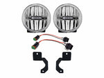 4 Inch Gravity LED G4 - 2-Light System - SAE/ECE - 10W Fog Beam - '18-Current Jeep JL / JT Steel Bumper