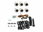 KC HiLiTES Cyclone V2 LED - Rock Light - 6-Light System - Clear - 5W Flood Beam
