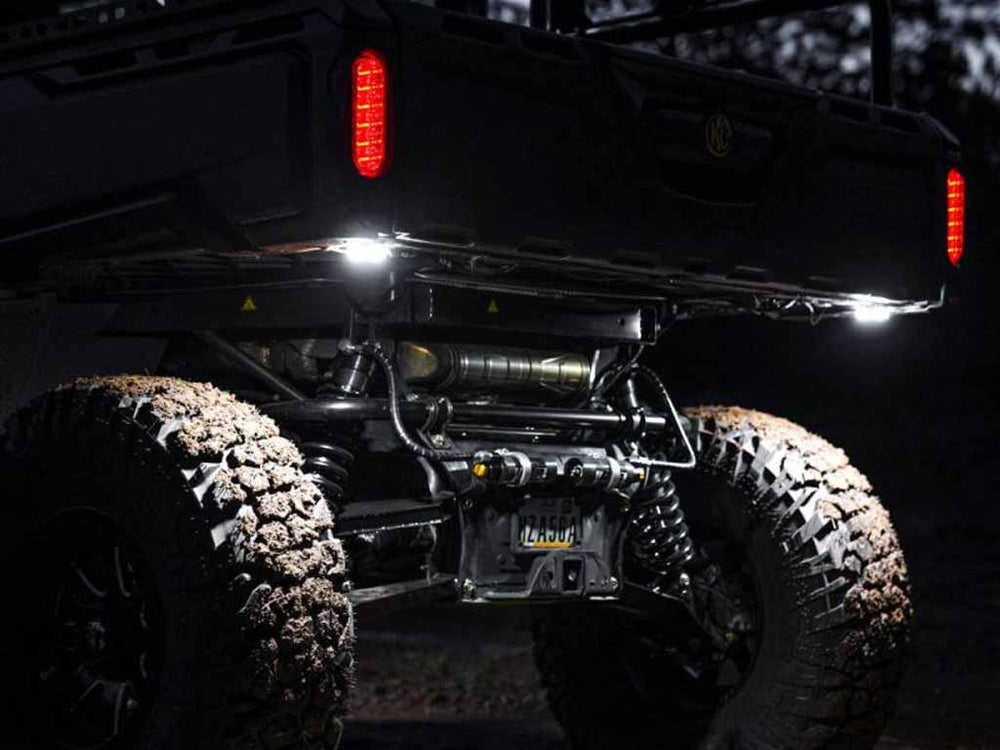 KC HiLiTES Cyclone V2 LED - Rock Light - 6-Light System - Clear - 5W Flood Beam