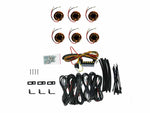 KC HiLiTES Cyclone V2 LED - Rock Light - 6-Light System - Amber - 5W Flood Beam
