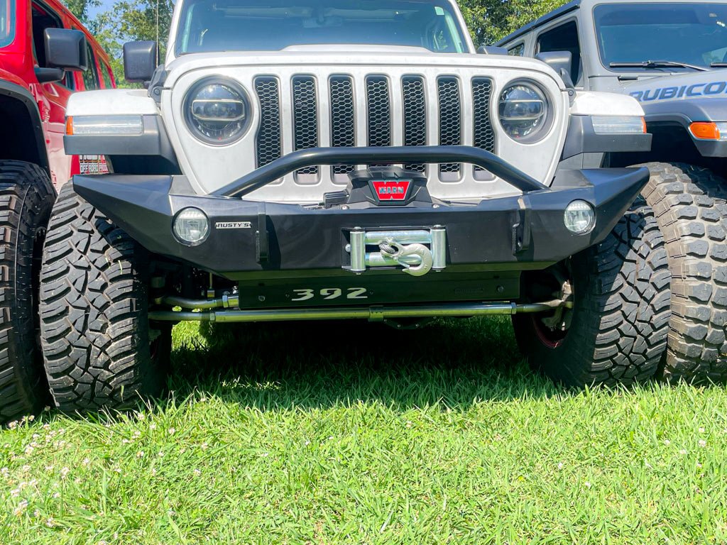Rusty's Front Bumper Skid Plate with Cutout Panel - JL Wrangler / JT G