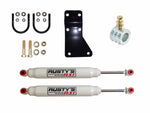 Rusty's RX-100 Series Dual Steering Stabilizer Kit for 07-18 JK Wrangler Equipped with Rusty's HD Steering System