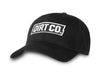 Dirt Co. - Dirt Co. Rocker Snap Back 6 Panel Twill Hat (Black w/ Arched Visor)