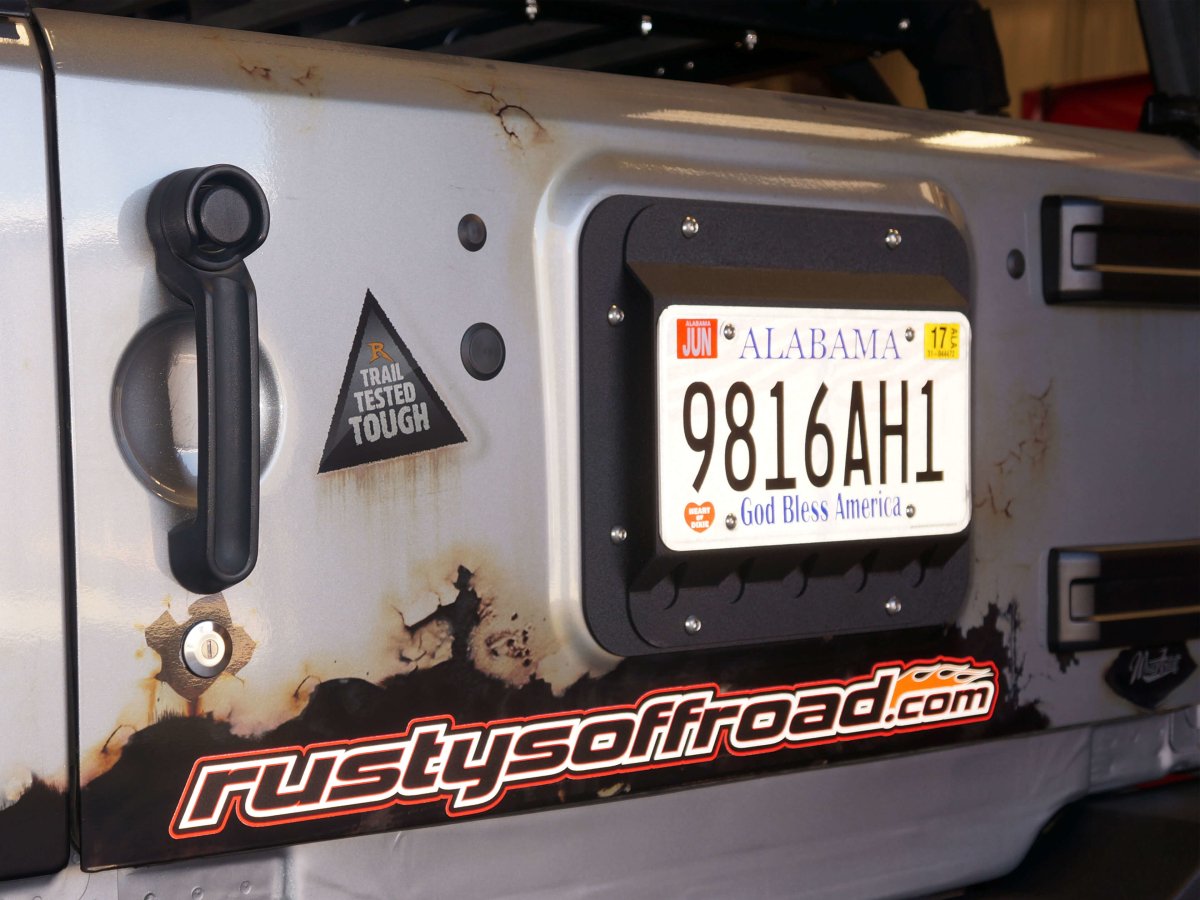 Rusty's License Plate Relocation Mount JK – Rusty's Off-Road Products