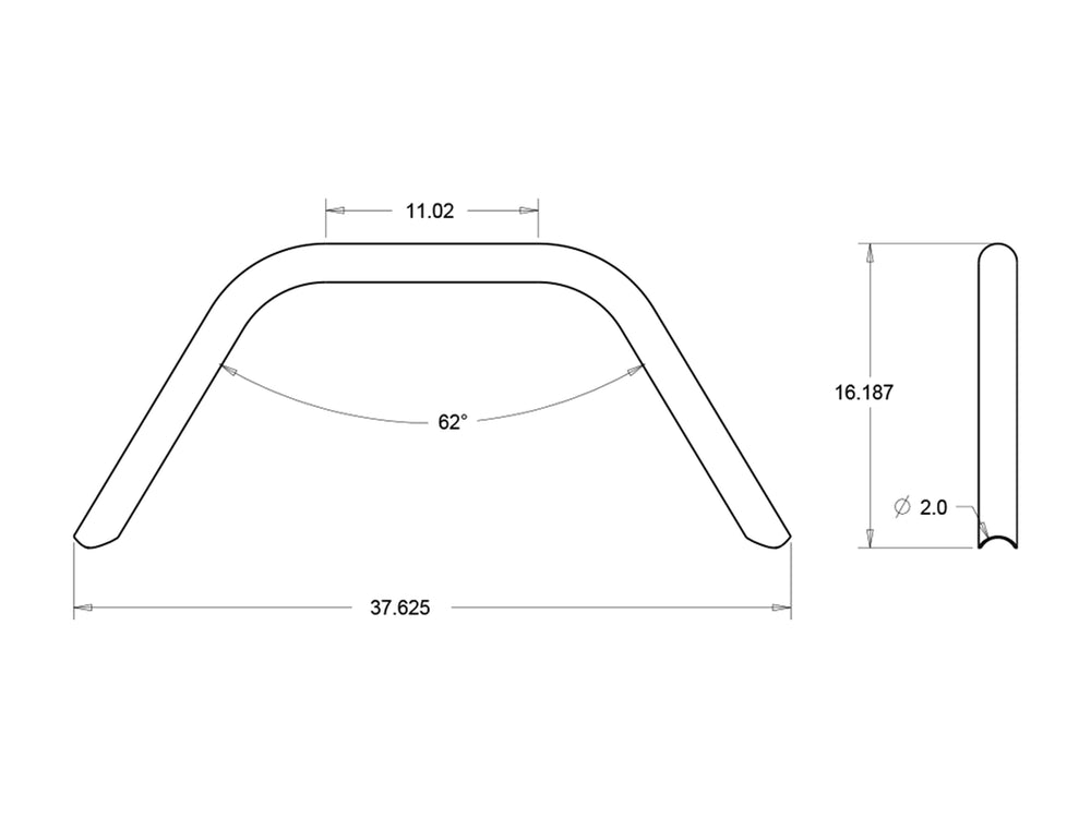 Rusty's Off Road Products - Rusty's Bumper - Pre-Runner - Hoop