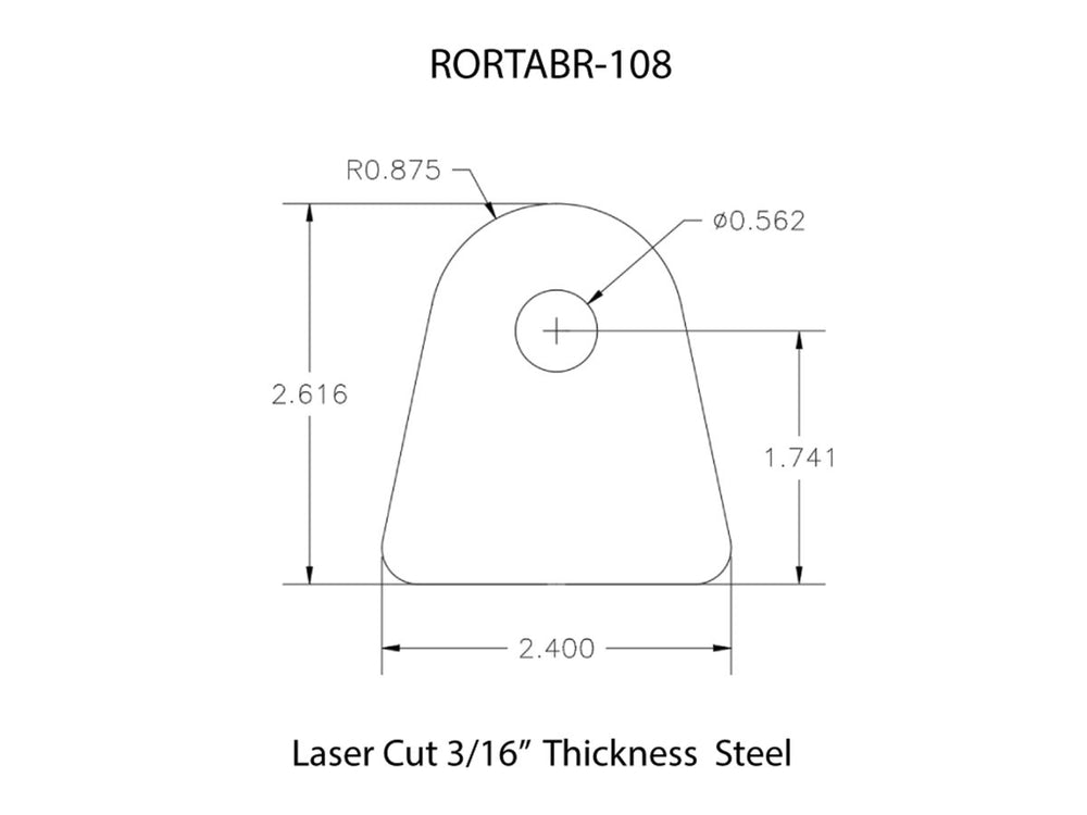 Rusty's Off Road Products - Rusty's Off-road Custom Tab R-108