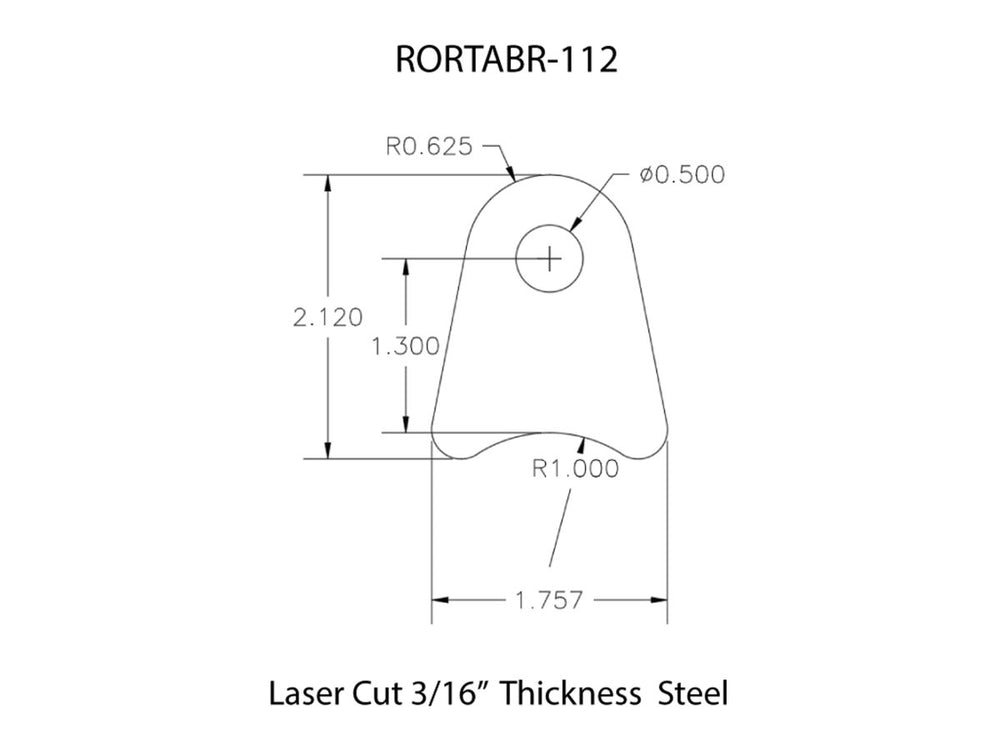 Rusty's Off Road Products - Rusty's Off-road Custom Tab R-112