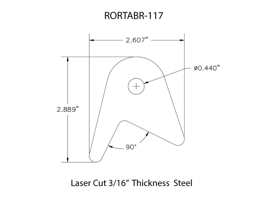 Rusty's Off Road Products - Rusty's Off-road Custom Tab R-117