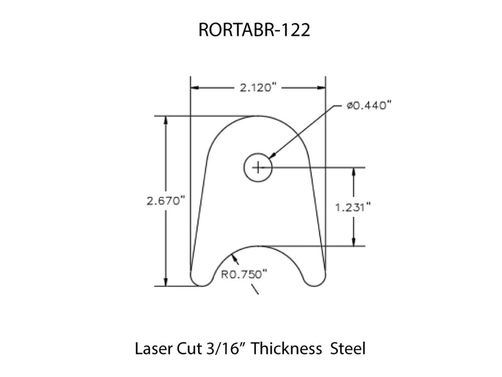 Rusty's Off Road Products - Rusty's Off-road Custom Tab R-122