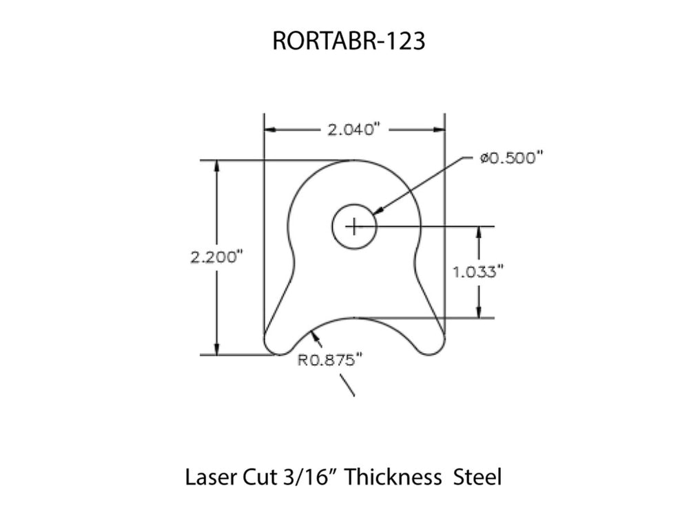 Rusty's Off Road Products - Rusty's Off-road Custom Tab R-123