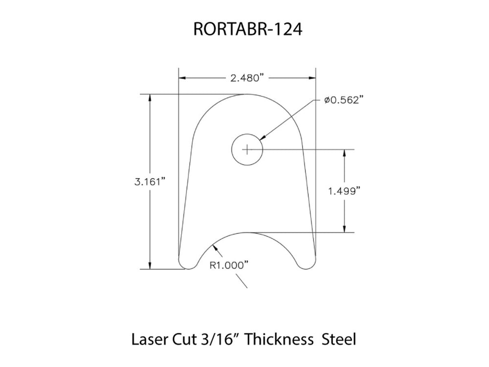 Rusty's Off Road Products - Rusty's Off-road Custom Tab R-124