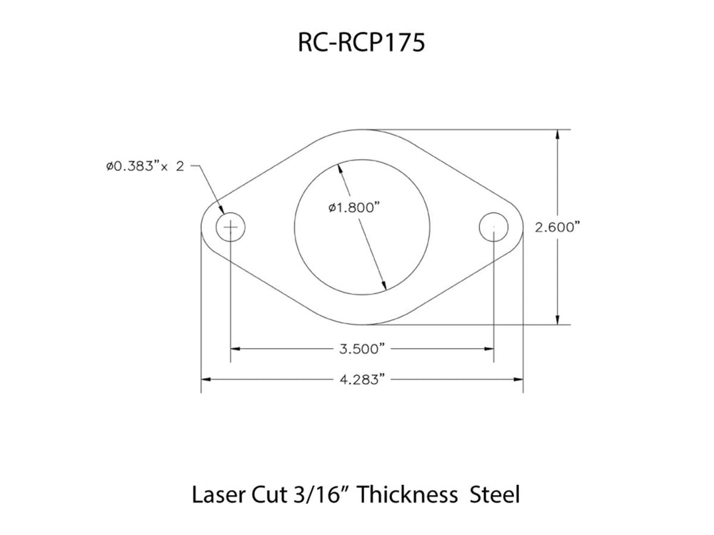 Rusty's Off Road Products - Rusty's Rollcage Plate - 1-3/4