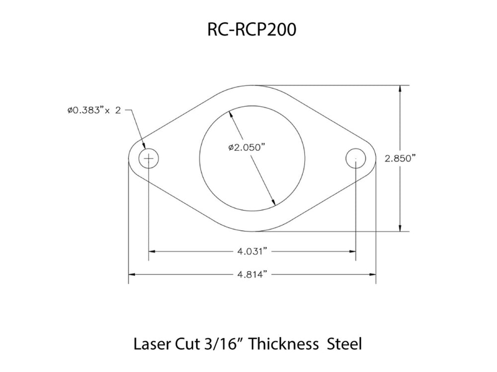 Rusty's Off Road Products - Rusty's Rollcage Plate - 2