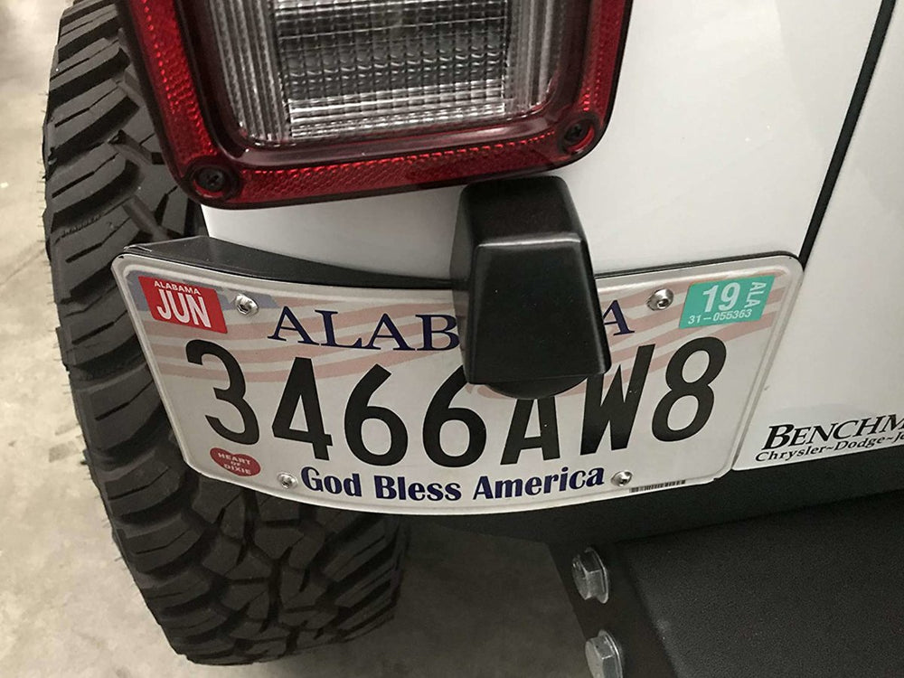 Rusty's Off Road Products - Rusty's Steel License Plate Bracket - JK Wrangler