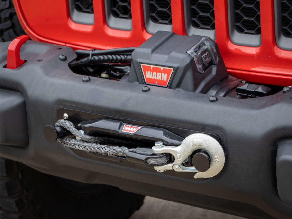 Rusty's Synthetic Winch Rope Hook Mount for 2018+ JL Wrangler
